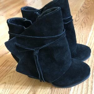 BCBG suede booties